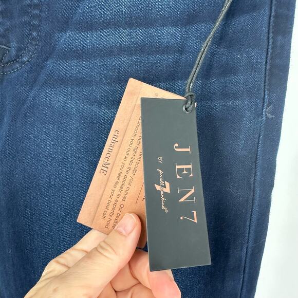 NEW Jen7 by 7 For All Mankind Dark Wash Comfort Skinny Jeans Sz 4 - Picture 5 of 10